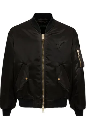 Giuseppe Zanotti Logo-embroidered lightweight bomber jacket