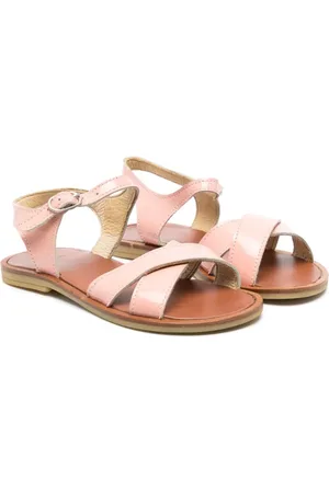 TWO CON ME BY PÈPÈ Ankle-strap leather sandals