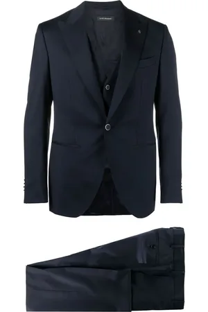 LUIGI BIANCHI MANTOVA Single-breasted button three-piece suit