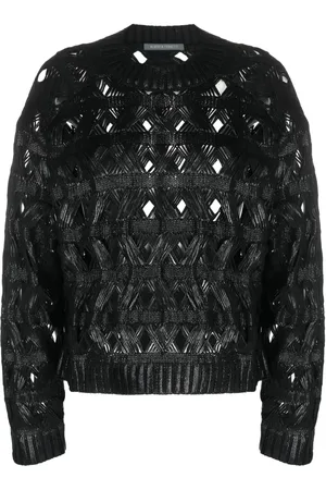 Alberta Ferretti Open-knit crew-neck jumper