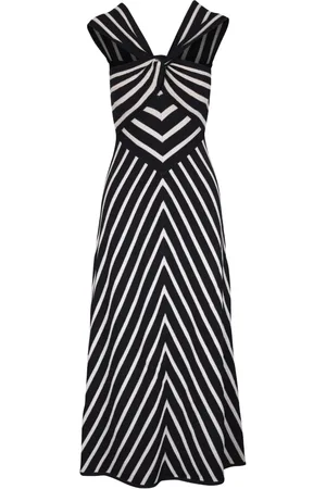 ZIMMERMANN Chevron-pattern midi dress