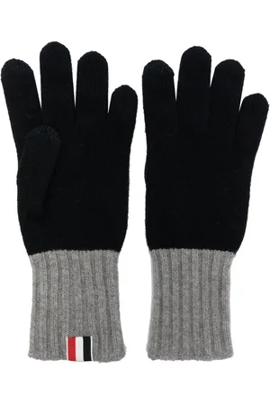 Thom Browne RWB-stripe wool gloves