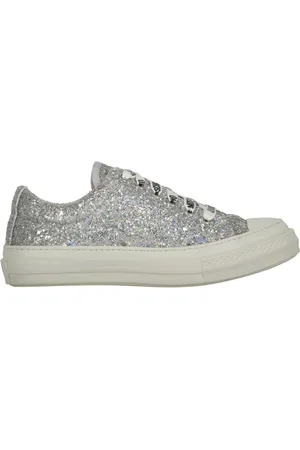 Moschino Glitter-embellished sneakers