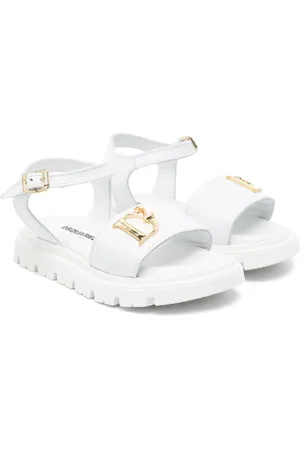 Dsquared2 Logo-plaque leather sandals