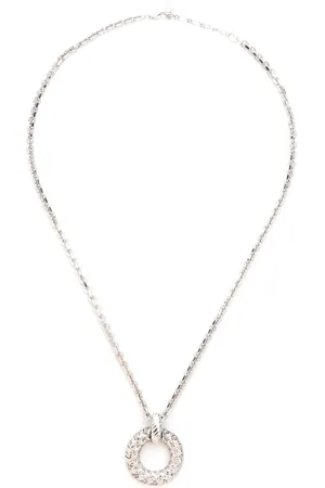 Saint Laurent Textured pendant necklace