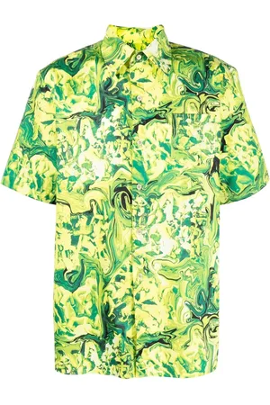 Ninamounah Broke short-sleeve organic cotton shirt
