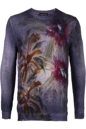 AVANT TOI Floral pattern cashmere jumper