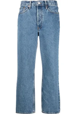RE/DONE High-waisted straight-leg jeans