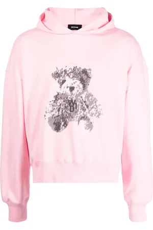 We11 Done Teddy bear-print cotton hoodie