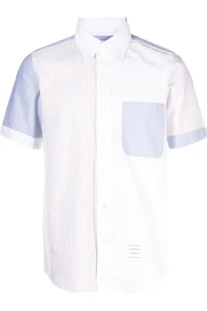 Thom Browne Panelled short-sleeve shirt