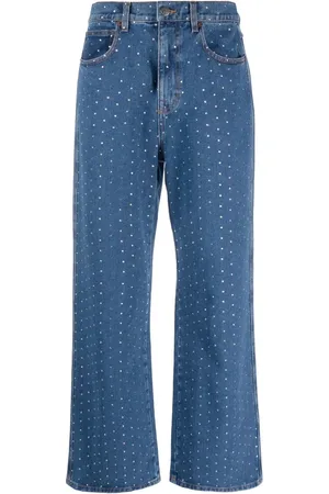GIUSEPPE DI MORABITO Crystal-embellished jeans