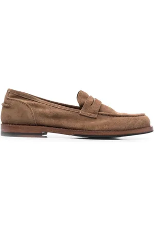 ALBERTO FASCIANI Zoe suede penny loafers