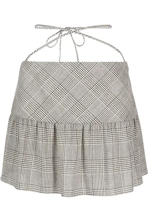 Alessandra Rich Check-pattern mini skirt