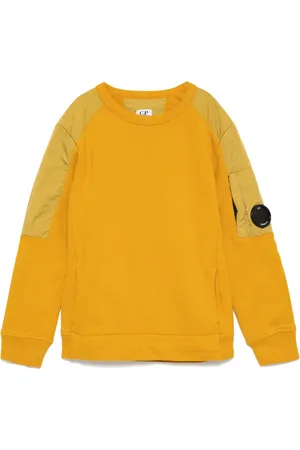 C.P. Company Contrasting-fabric panel sweatshirt
