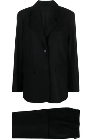 Skall Studio Single-breasted recycled wool suit