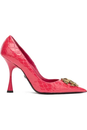 Roberto Cavalli Crocodile-embossed high-heel pumps