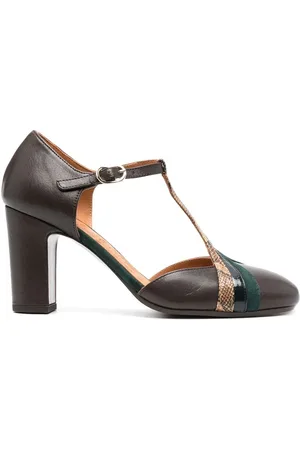 Chie Mihara 85mm round-toe leather pumps