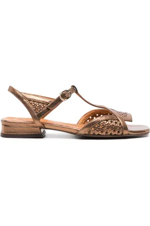 Chie Mihara Tencha metallic leather sandals