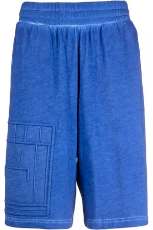 A-cold-wall* Debossed-logo elasticated-waist Bermuda shorts