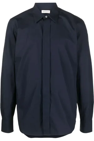 Alexander McQueen Concealed-fastening cotton shirt