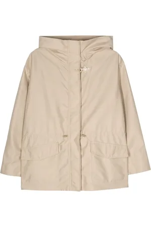 FAY Hook-detail poplin parka