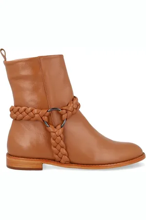 Blue Bird Braided-detail ankle boots