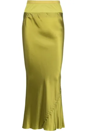 Rick Owens Satin-finish elasticated-waistband maxi skirt