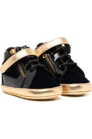 Giuseppe Zanotti Two-tone panelled velvet sneakers