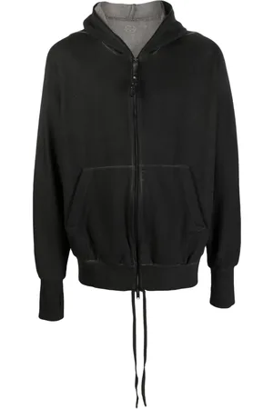 ISAAC SELLAM EXPERIENCE Zipped cotton hoodie jacket