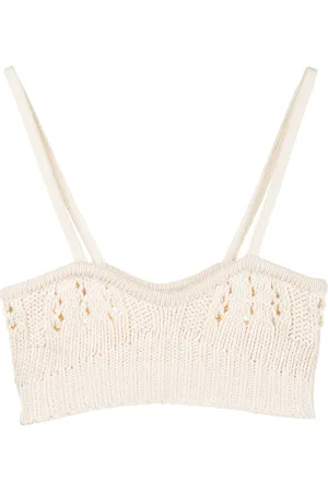 GOEN.J Crochet-knit bra