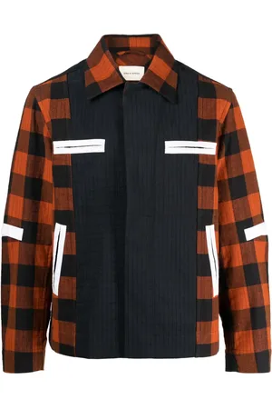 CRAIG GREEN Check-pattern cotton jacket