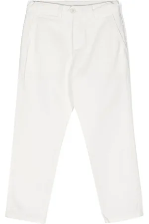 ELEVENTY Mid-rise twill chino trousers