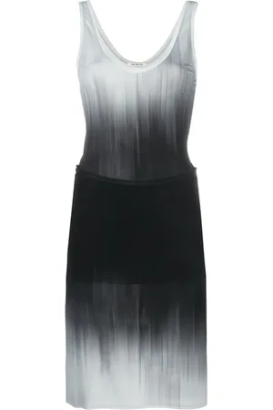 Peter Do Faded-effect detachable-panel dress