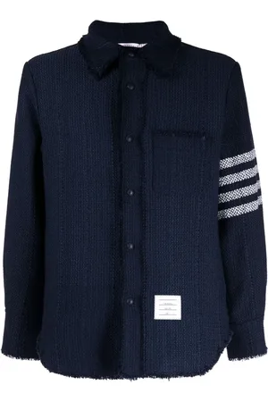 Thom Browne 4-Bar stripe shirt jacket