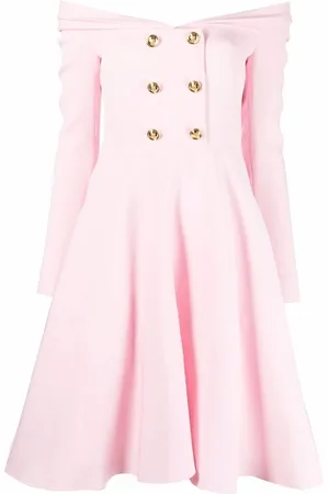 Giambattista Valli Off-shoulder button-detail dress