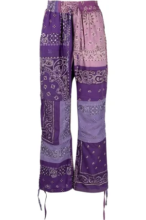 READYMADE Bandana-print straight trousers
