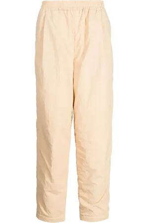 YOSHIO KUBO Elasticated-waist straight-leg trousers