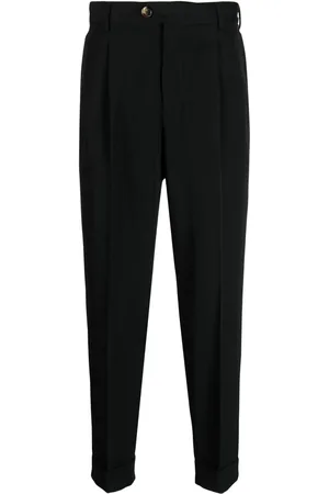 PT Torino Pleat-detail tapered-leg trousers