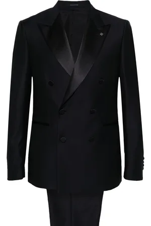 TAGLIATORE Double-breasted virgin wool blazer