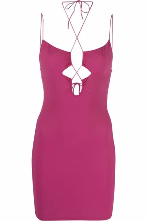 Amazuìn Halterneck fitted dress
