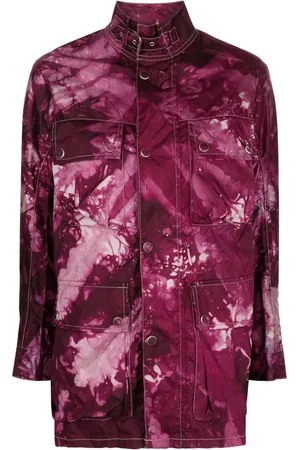Stain Shade Tie dye-print multi-pockets jacket