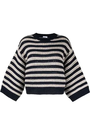 Brunello Cucinelli Striped knitted jumper