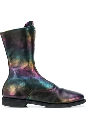 GUIDI Iridesdent ankle boots