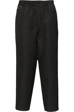 UNDERCOVER Windowpane pattern cropped trousers