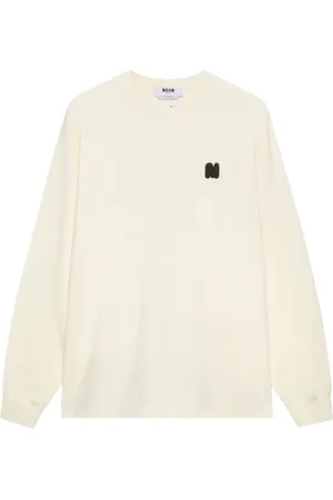 Msgm Logo-appliqué long-sleeve T-shirt