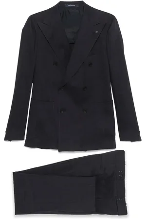 TAGLIATORE Slub-texture suit