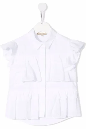 Elie saab Ruffled-trim sleeveless shirt