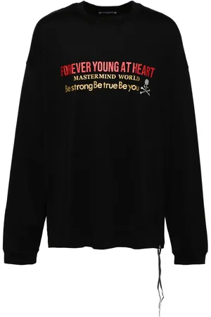 MASTERMIND Slogan print long-sleeves T-shirt
