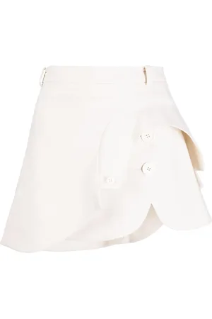 MONSE High-waisted asymmetric layered skirt