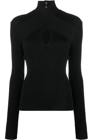 Msgm High neck knitted top